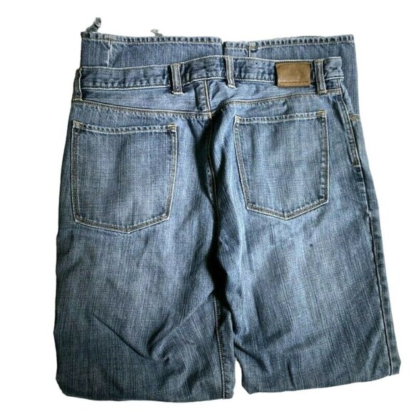 Gap Premium Low Rise Straight Leg Jeans 36 x 34 Denim Work Wear Grunge - Picture 2 of 7